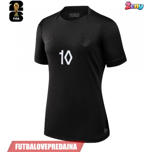 Lacne Ženy Futbalové dres Nórsko Martin Odegaard #10 MS 2026 Krátky Rukáv - Preč